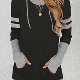 Eliza | Colour-Block Hooded Top