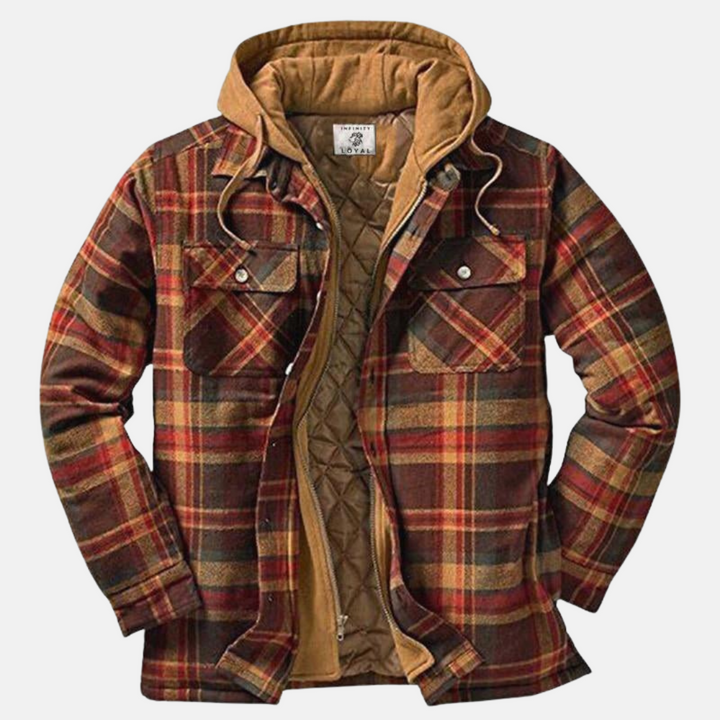 Harlan | Rugged Hooded Plaid Jacket