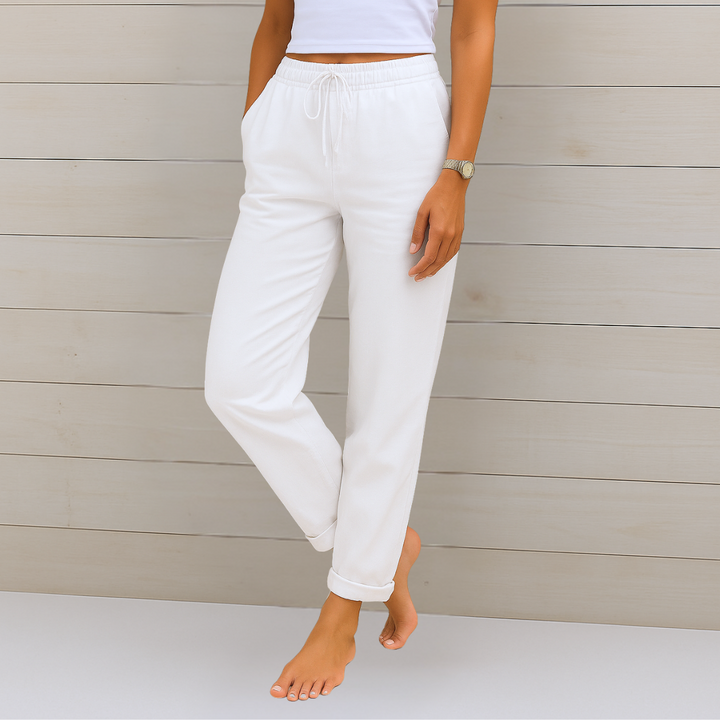 Lauren | Premium Breathable Pants with Elastic Waist