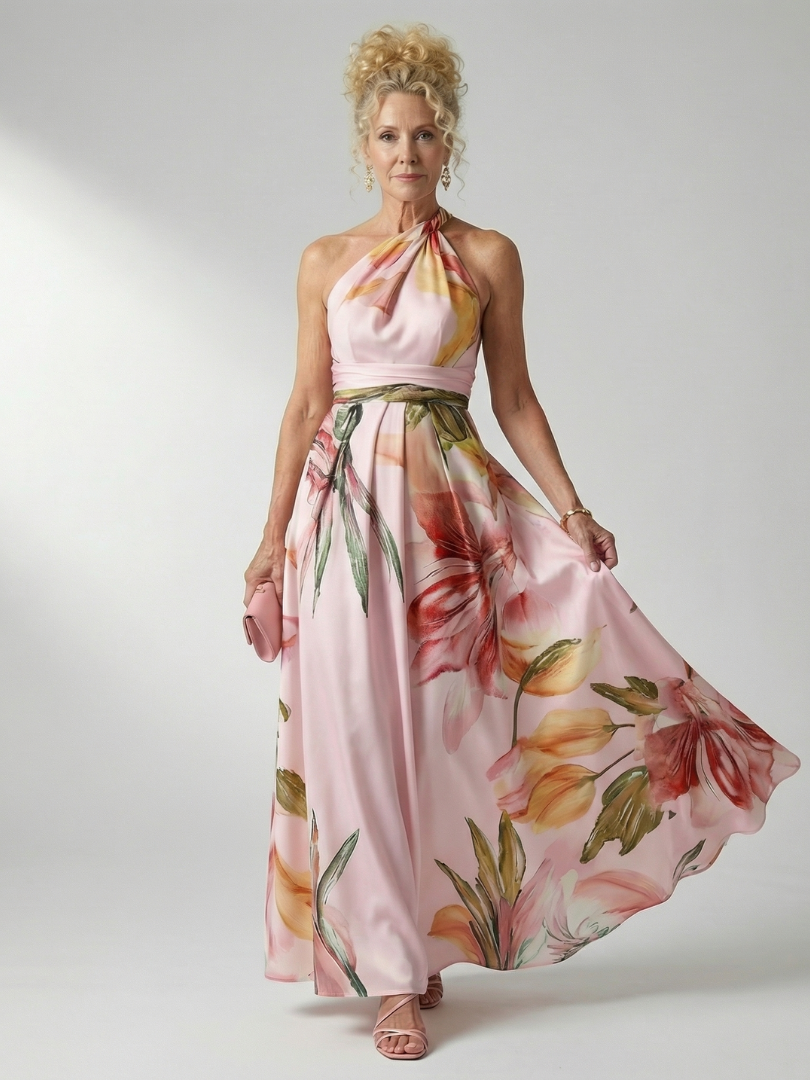 Cassandra | Floral One-Shoulder Maxi Dress