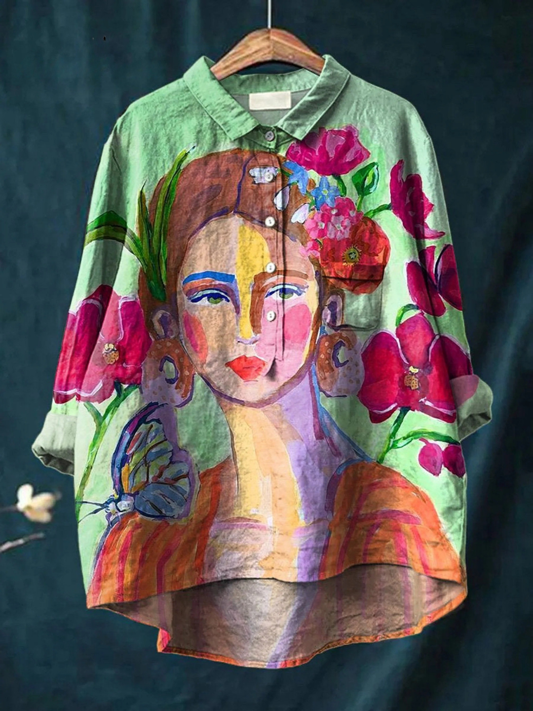 Oriana | Artistic Portrait Print Shirt