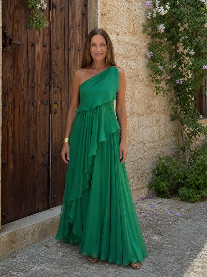 Rosaline | Flowing One-Shoulder Maxi Dress