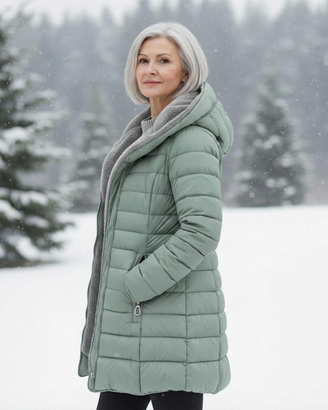 Lydia | Hooded Lightweight Winter Coat