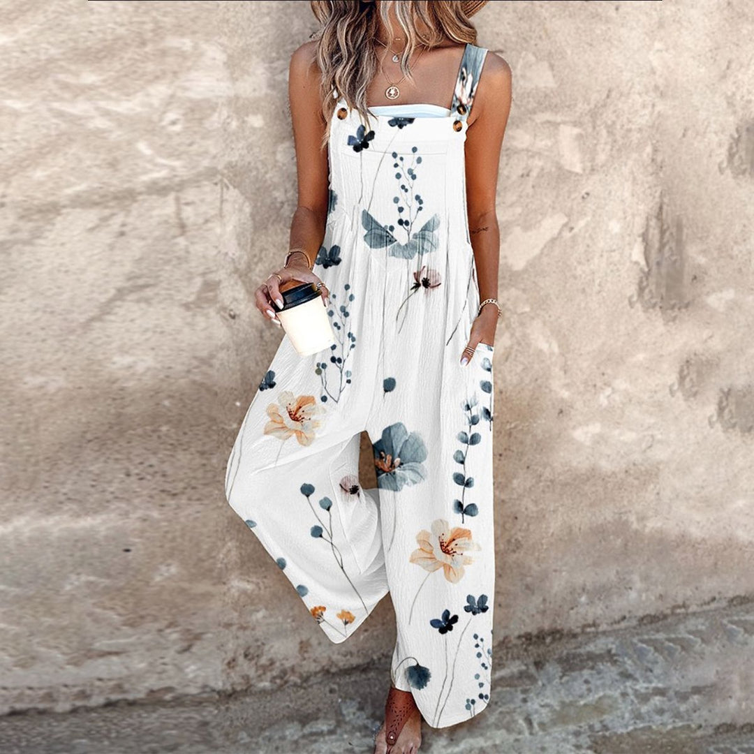 Midnight Daisy Bloom Overalls