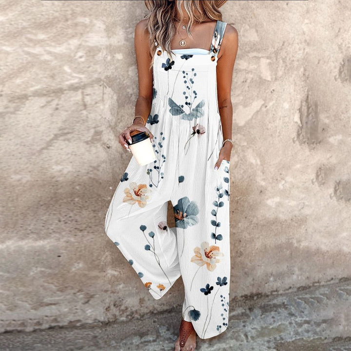 Midnight Daisy Bloom Overalls
