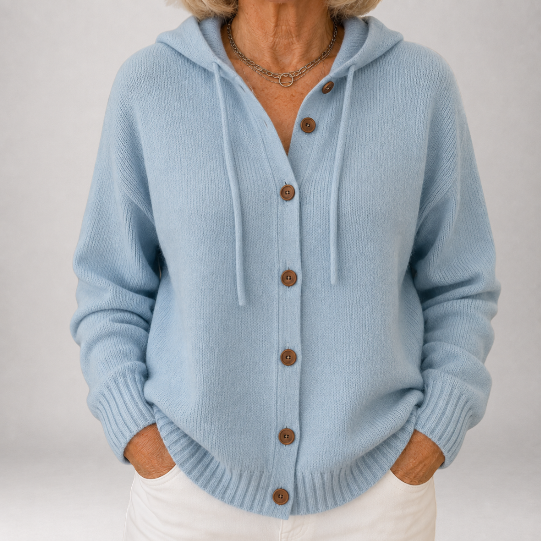 Lottie | Hooded Button-Front Cardigan