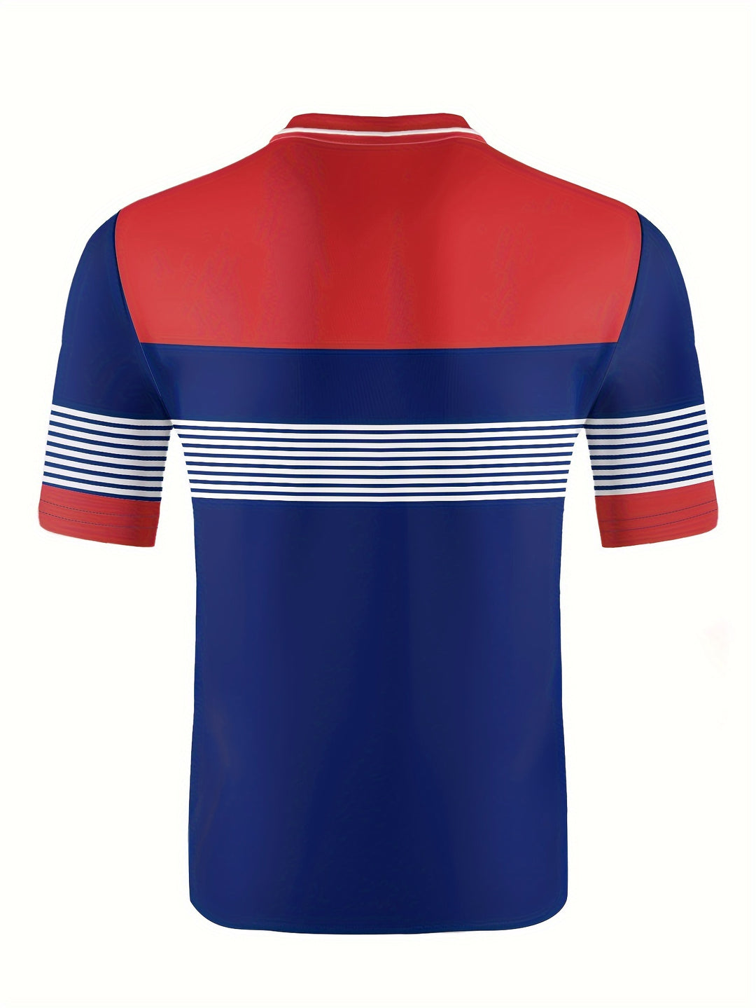Cassidy | Men's Striped Patchwork Short Sleeve Shirt