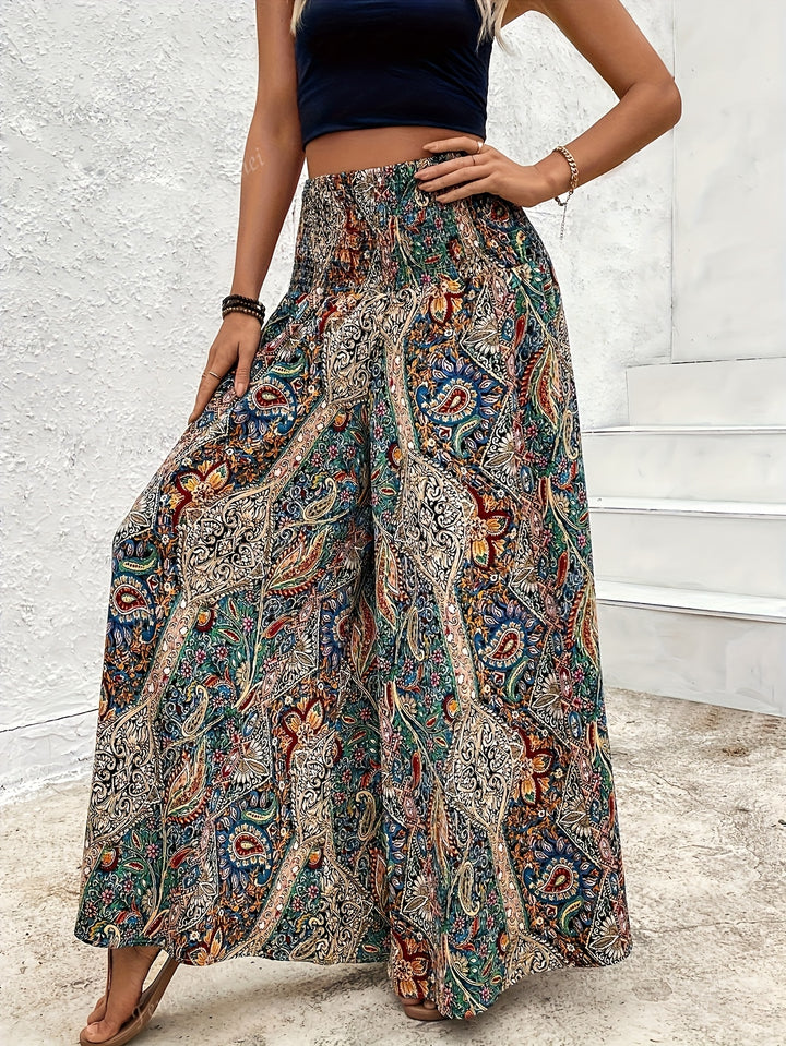 Delphine | Bohemian Wide-Leg Pants
