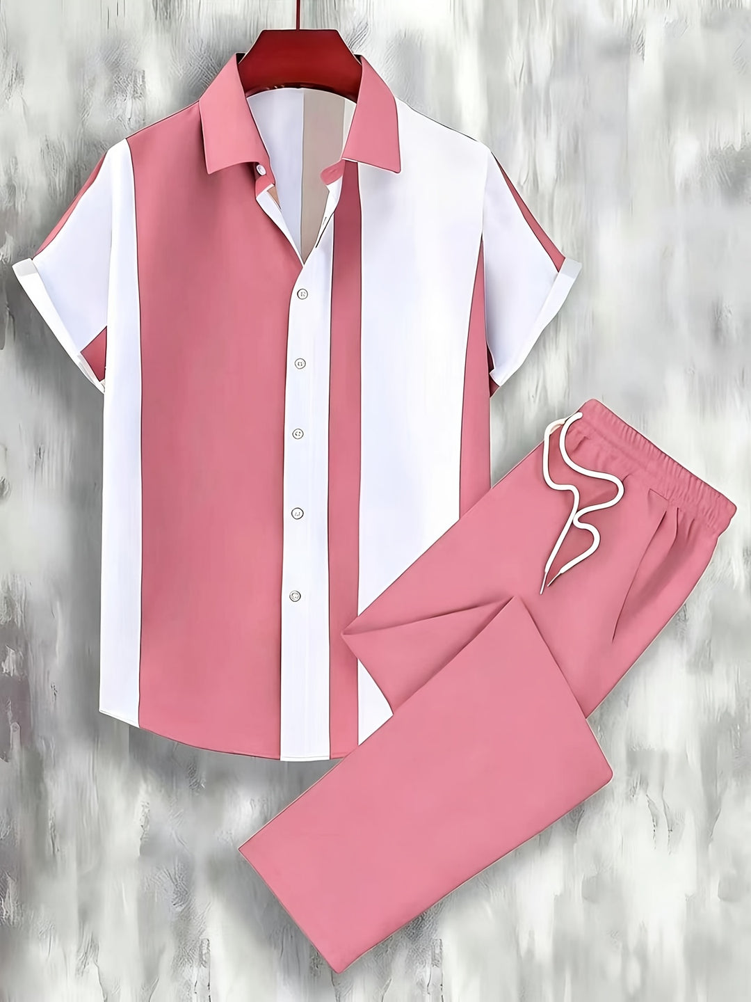 Damon | Men's Print Shirt & Pants Set