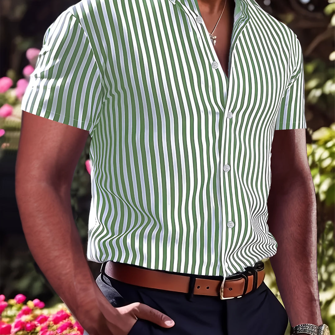 Sinclair | Men's Striped Short Sleeve Shirt