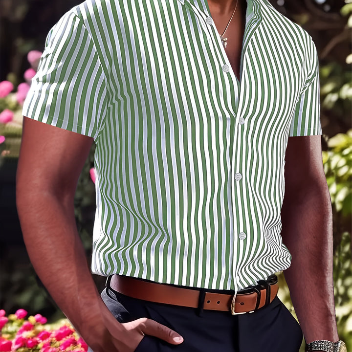 Sinclair | Men's Striped Short Sleeve Shirt