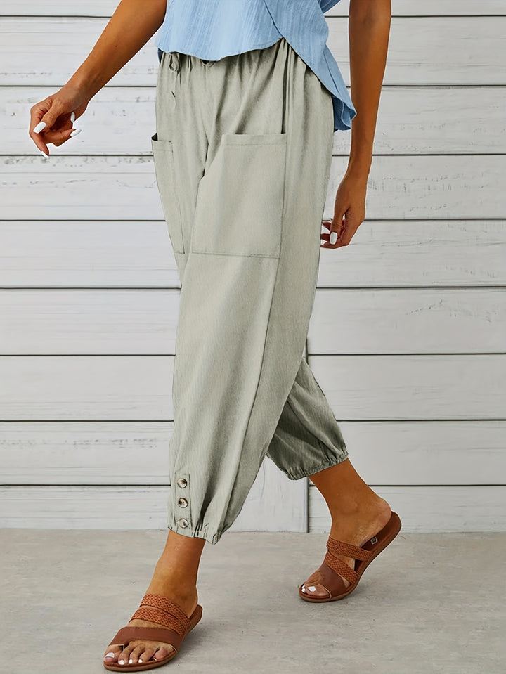 Lorraine | Relaxed Cropped Wide-Leg Pants