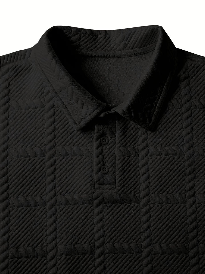 Camden | Men's Knit Jacquard Polo