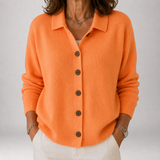 Saskia | Polo Collar Button Cardigan