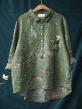 Priscilla | Woodland-Inspired Relaxed Shirt