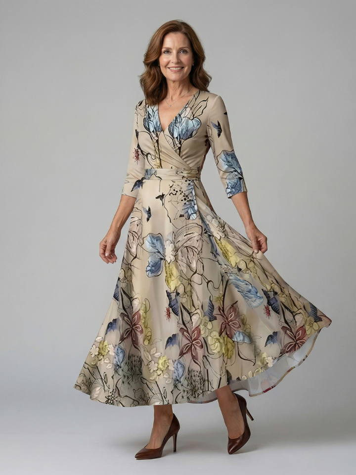 Florence | Floral Wrap Maxi Dress