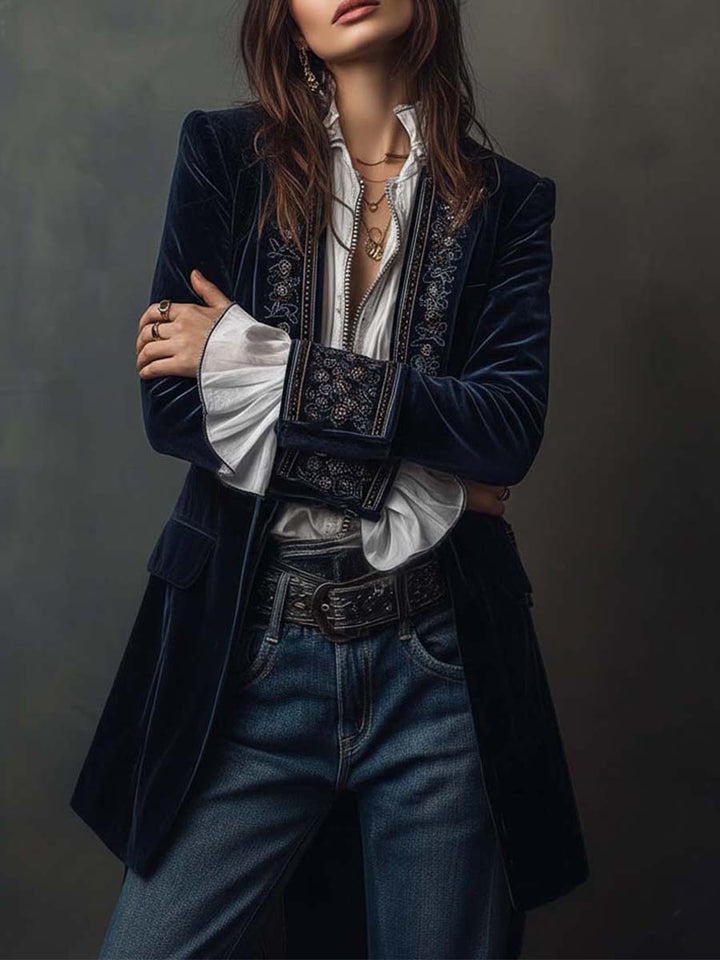 Isabelle | Embellished Long Jacket