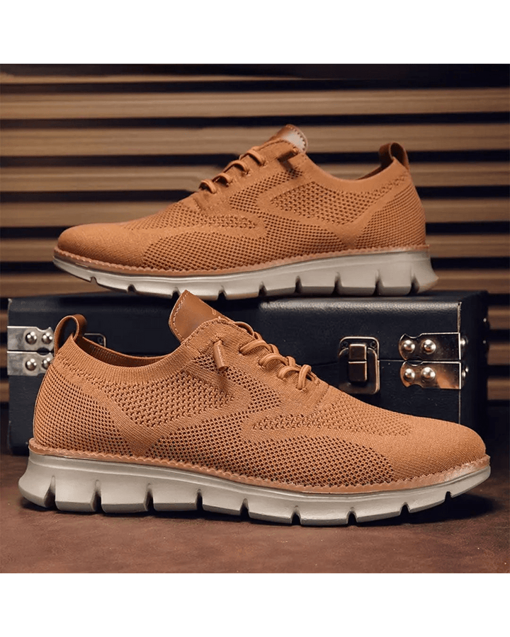 Cole | Men's Breathable Knit Lace-Up Sneakers