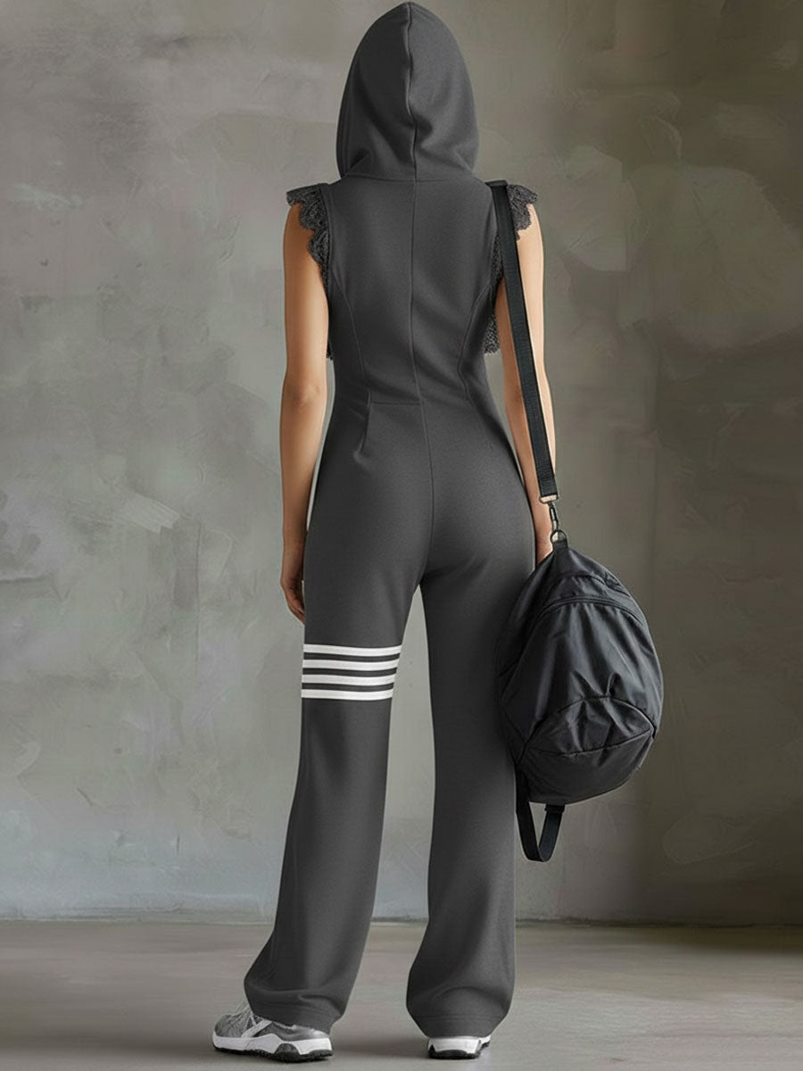 Renata | Sporty Hooded Jumpsuit
