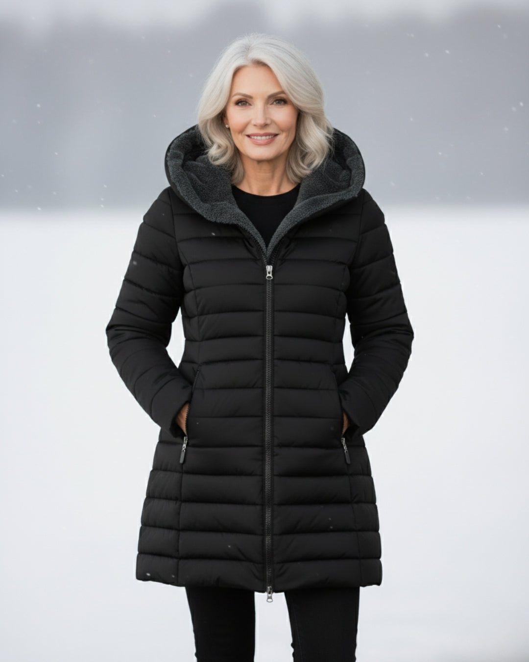 Lydia | Hooded Lightweight Winter Coat