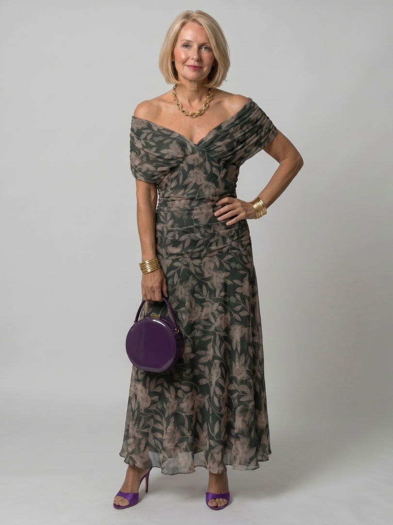 Delilah | Off-Shoulder Flowing Midi Dress