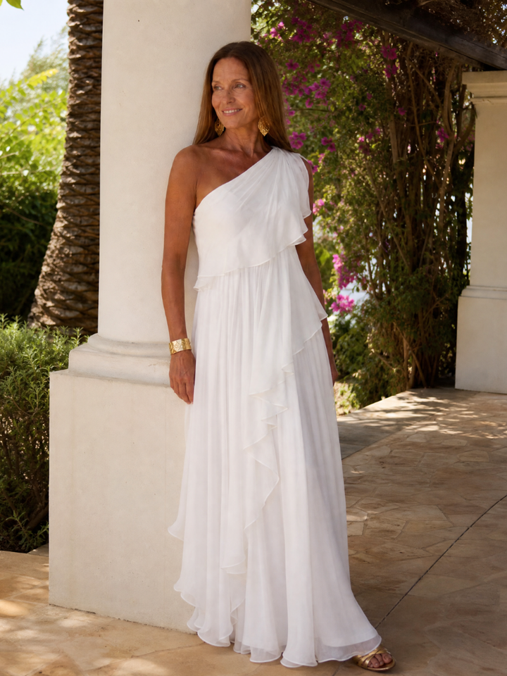 Rosaline | Flowing One-Shoulder Maxi Dress