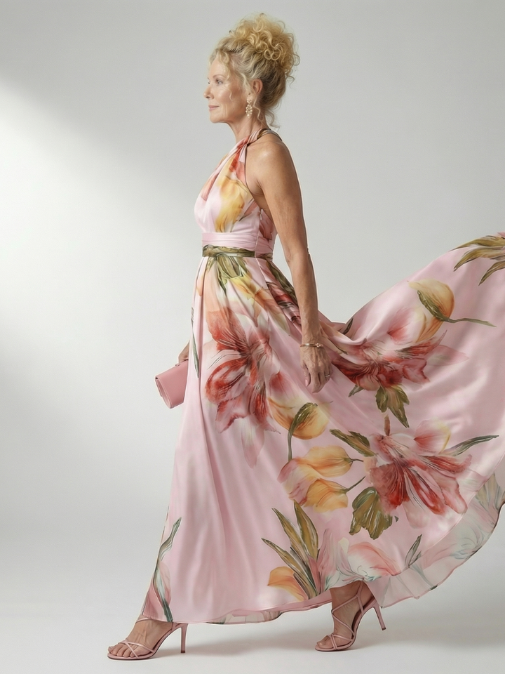 Cassandra | Floral One-Shoulder Maxi Dress