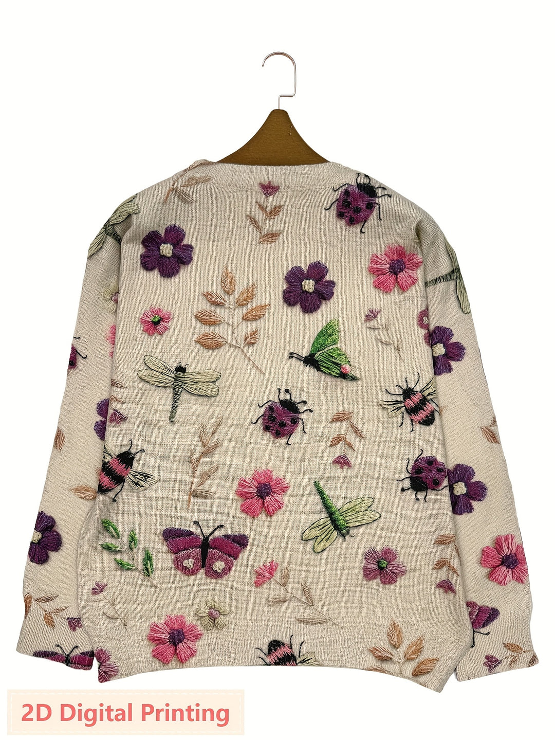Coraline | Botanical Embroidered Sweater
