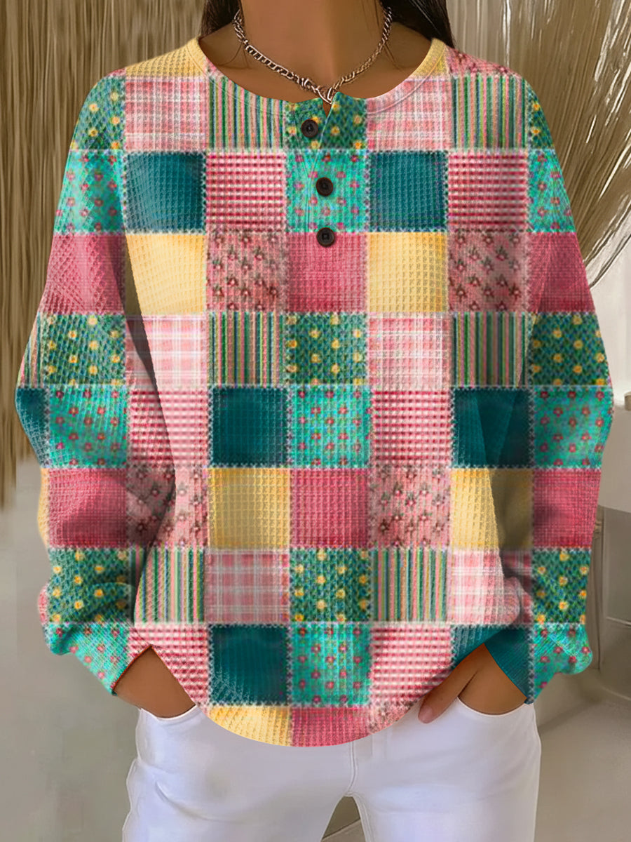 Amelie | Patchwork Comfort Sweater