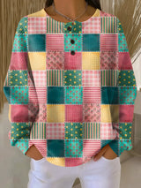 Amelie | Patchwork Comfort Sweater