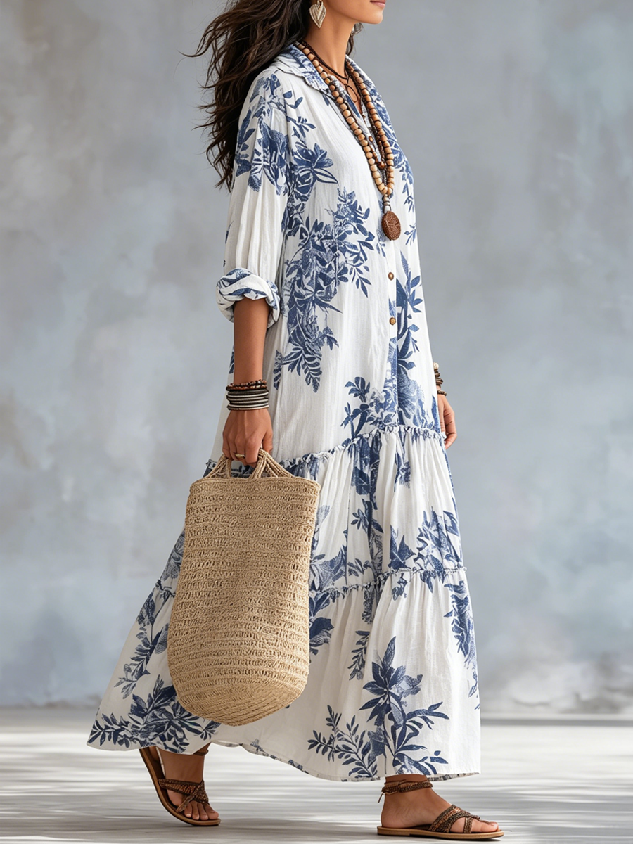Ramona | Bohemian Tiered Maxi Dress