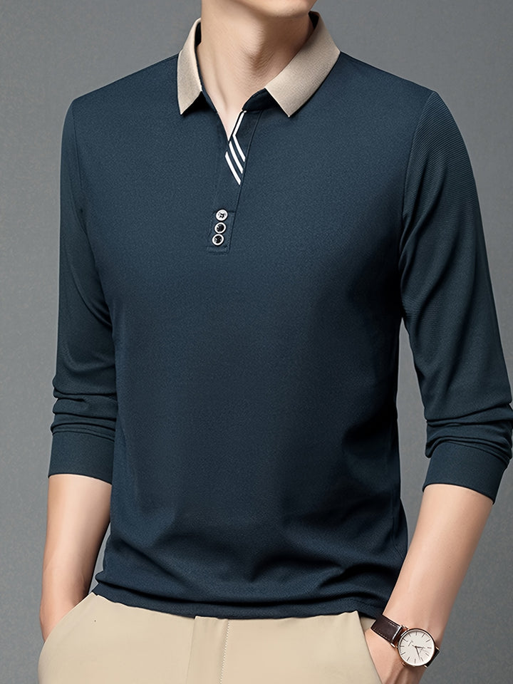 Alden | Refined Long-Sleeve Polo Shirt