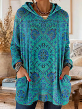 Imogen | Patterned Hooded Jumper
