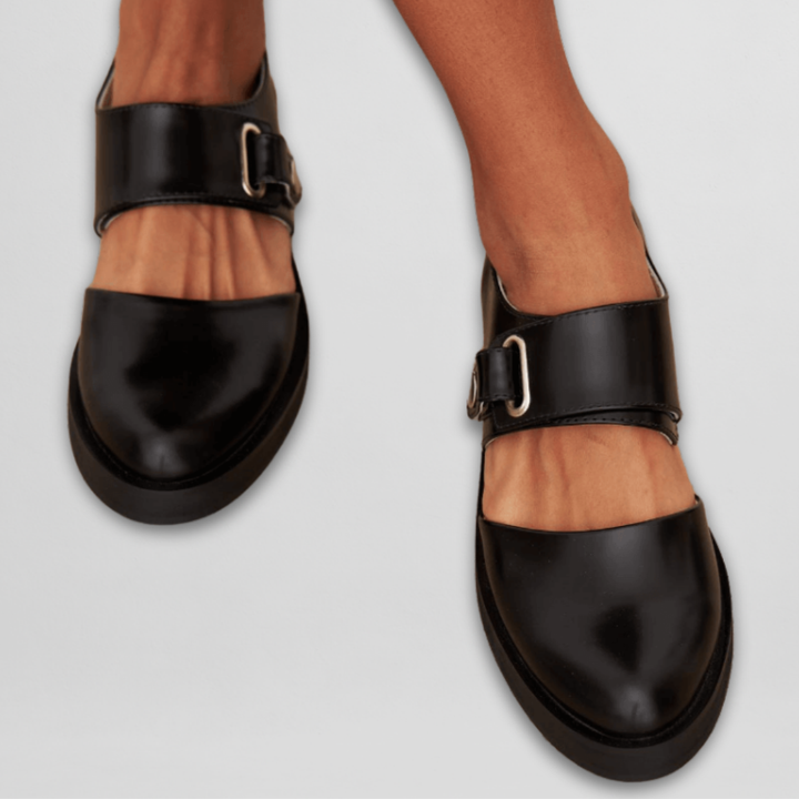 Phoebe | Buckled Mary Jane Flats