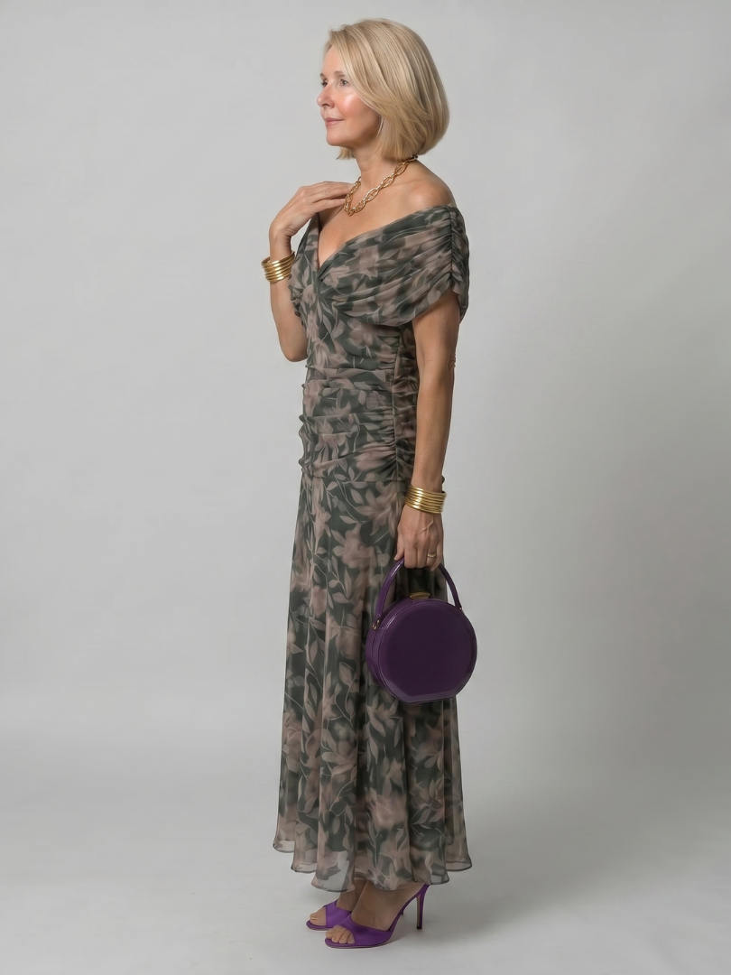 Delilah | Off-Shoulder Flowing Midi Dress
