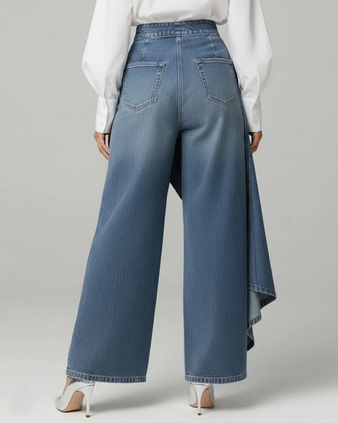 Marcella | Wrap-Front Wide-Leg Trousers