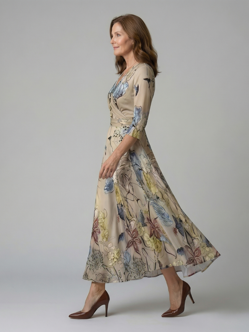 Florence | Floral Wrap Maxi Dress