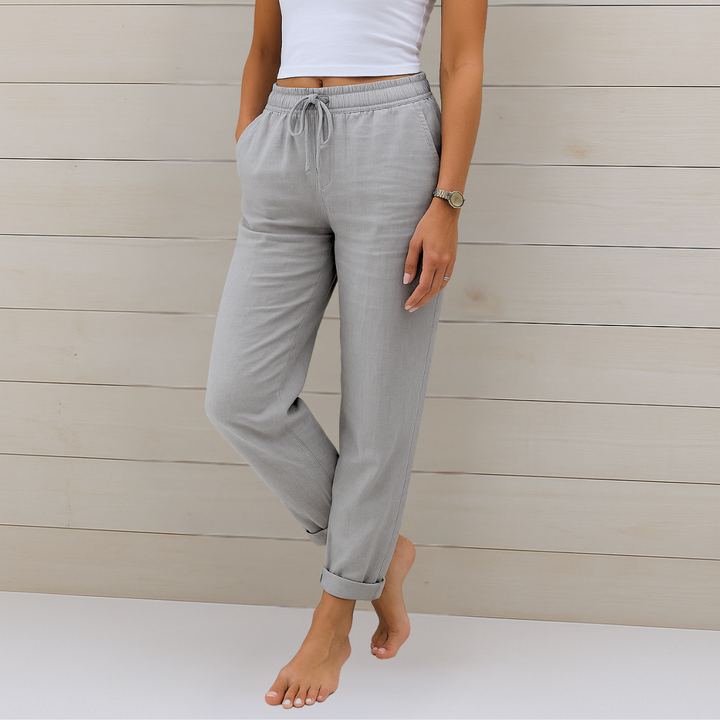 Lauren | Premium Breathable Pants with Elastic Waist