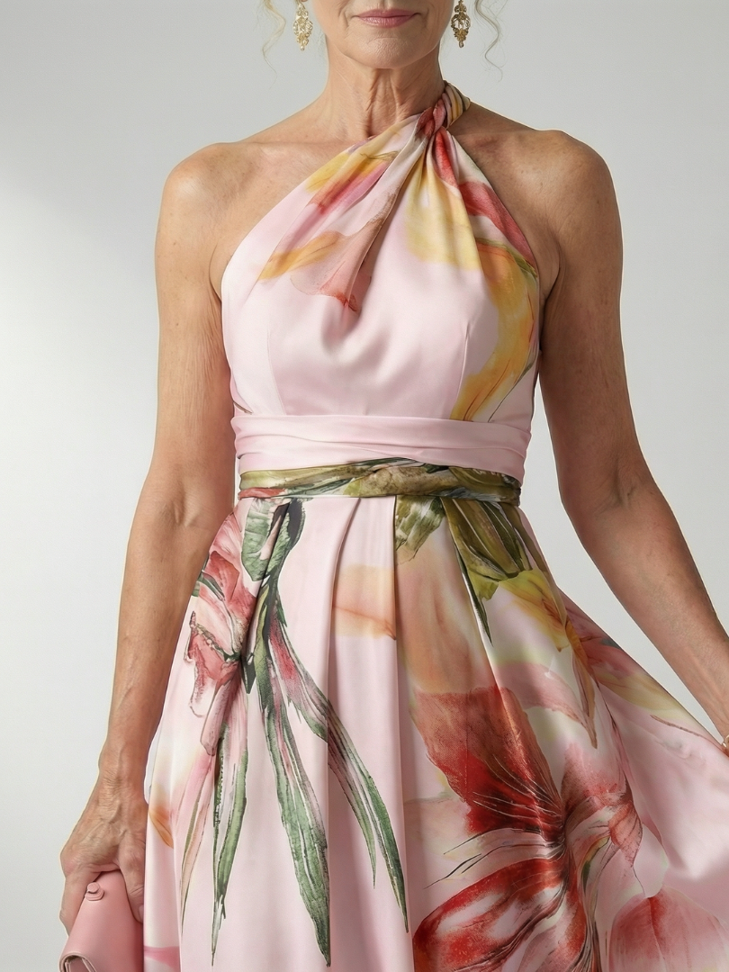 Cassandra | Floral One-Shoulder Maxi Dress