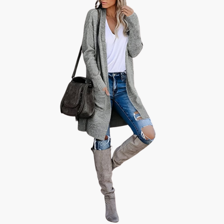 Anthea | Longline Pocketed Cardigan
