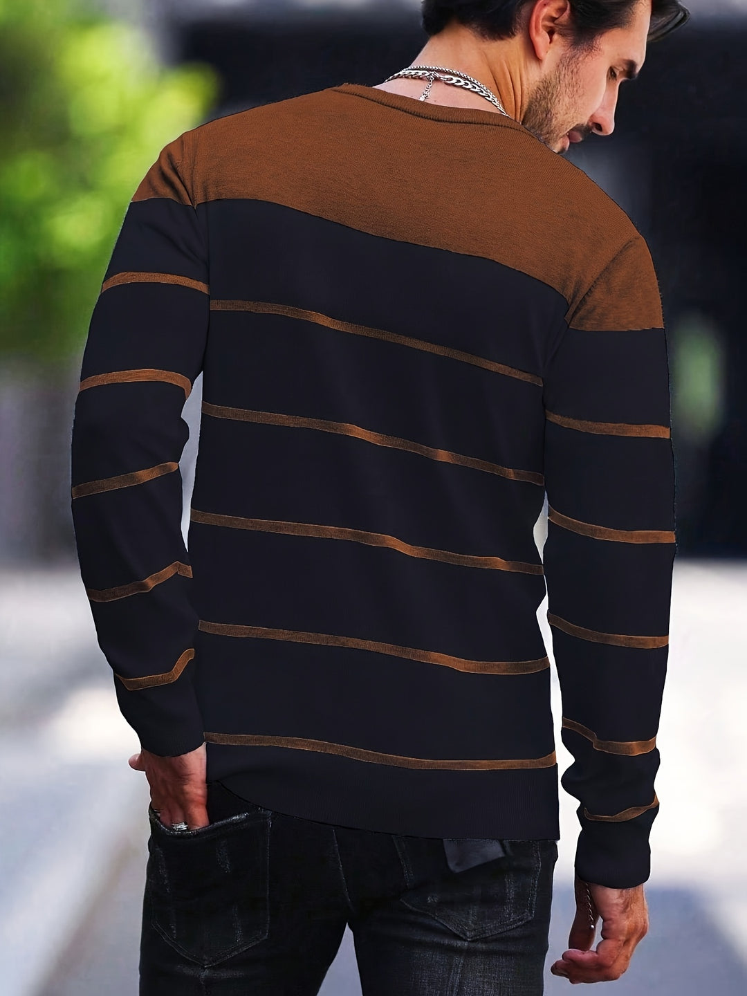 Harvey | Striped Crew Neck Sweater