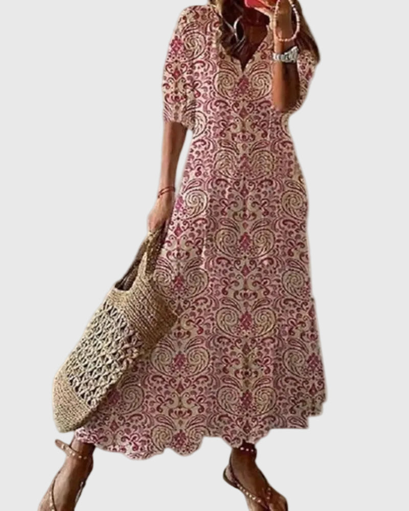 Wren | Flowing Bohemian Maxi Dress
