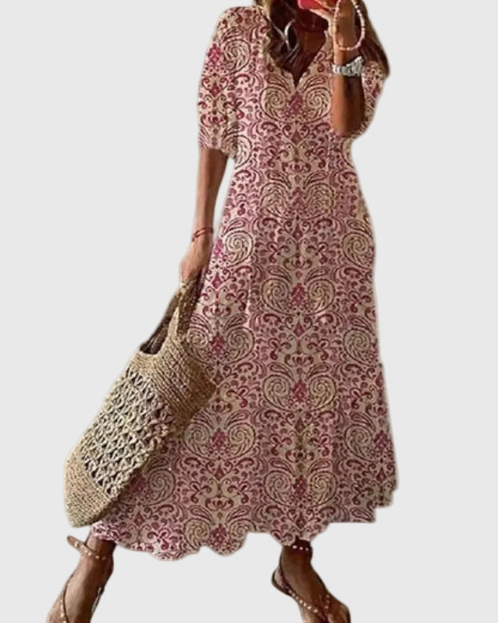 Wren | Flowing Bohemian Maxi Dress