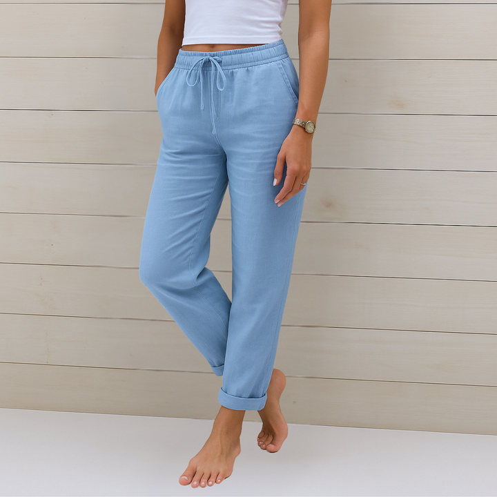 Lauren | Premium Breathable Pants with Elastic Waist