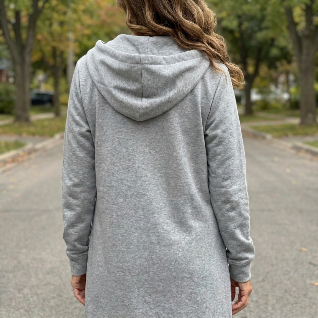 Brynn | Relaxed Zip-Up Longline Cardigan