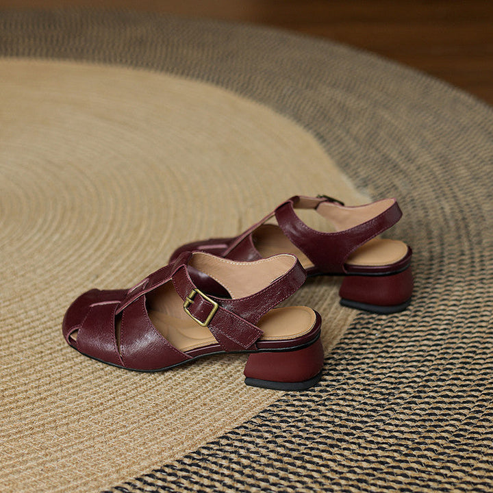 Wynne | Woven T-Strap Sandals