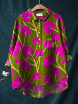 Vanessa | Artful Floral Print Shirt