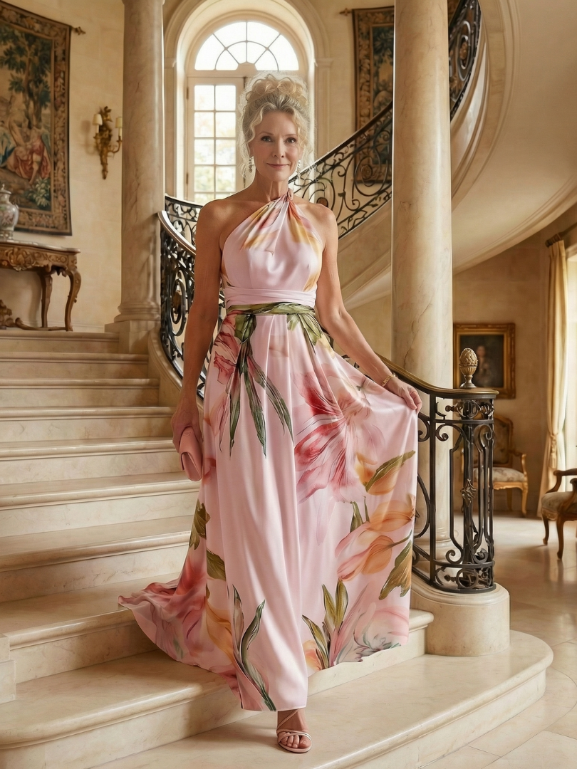 Cassandra | Floral One-Shoulder Maxi Dress