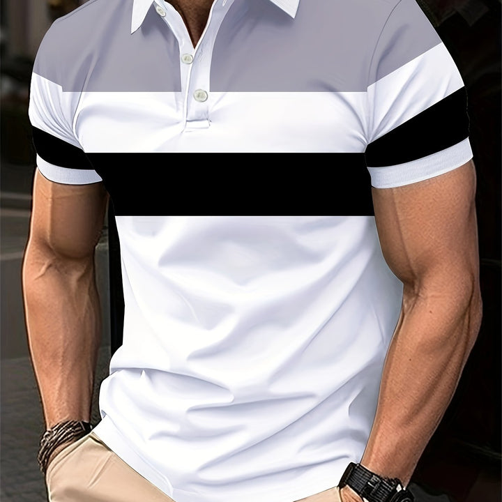 Nicholas | Men's Colour Block Polo Shirt