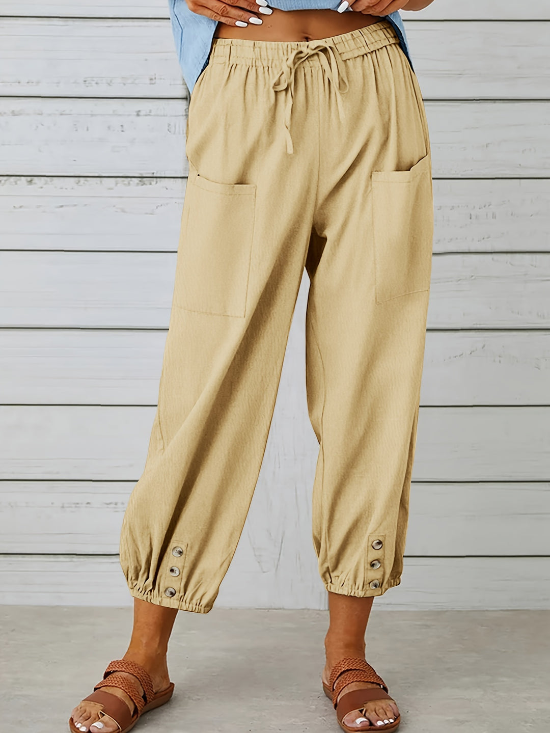 Lorraine | Relaxed Cropped Wide-Leg Pants